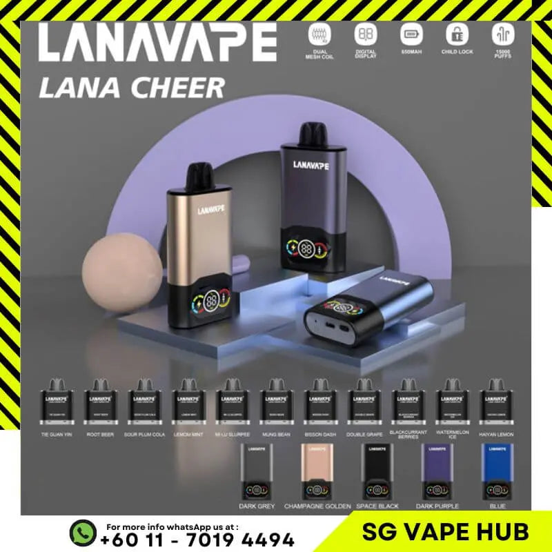 LANA CHEERS 15,000 Puffs SG VAPE HUB